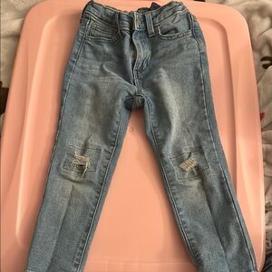 Classic Blue Distressed Women's Jeans
